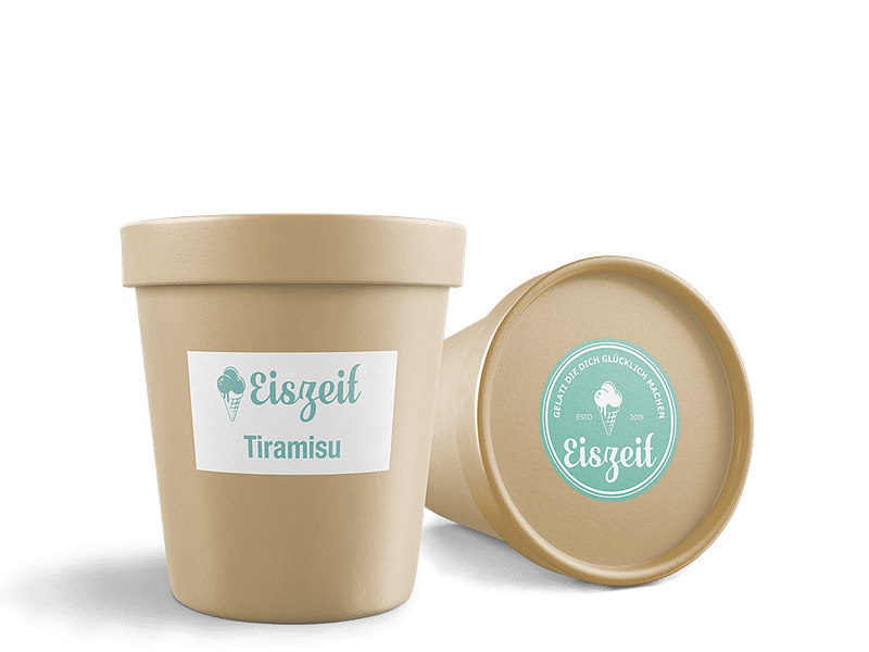 Eiszeit Becher Tiramisu