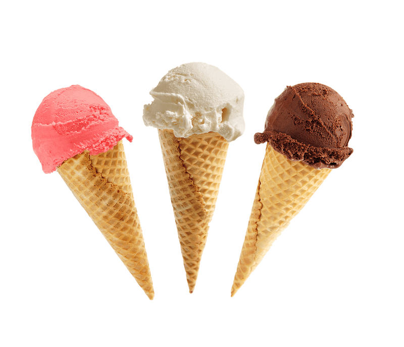 Eiszeit Gelato in der Waffel